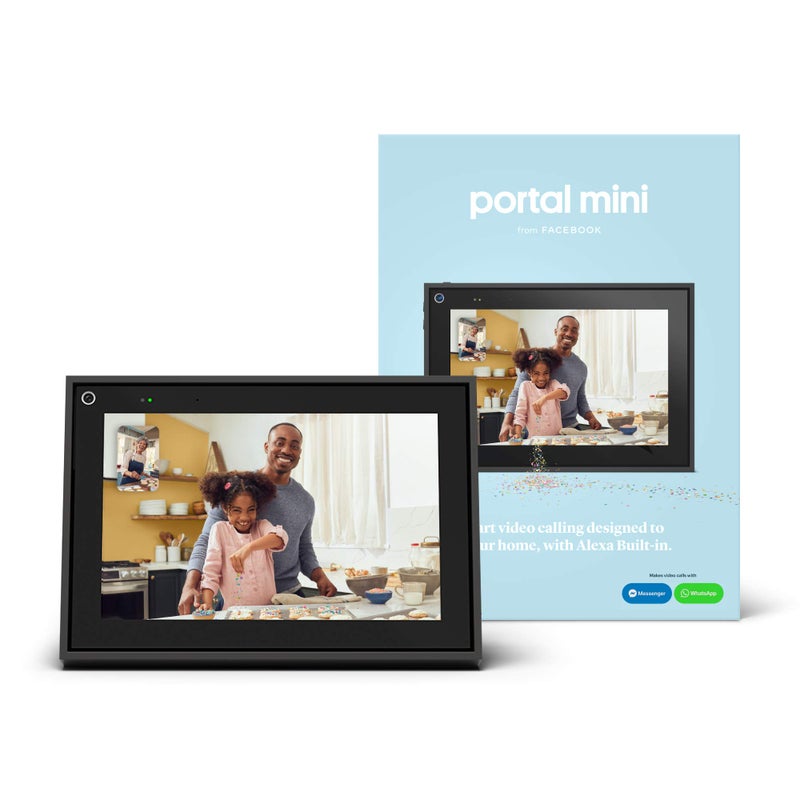 Facebook Portal Mini - Smart Video Calling 8â€ Touch Screen Display with Alexa - Black - Image 2